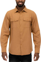 Mens Solid Flannel Shirt 8 Colors - VacationGrabs