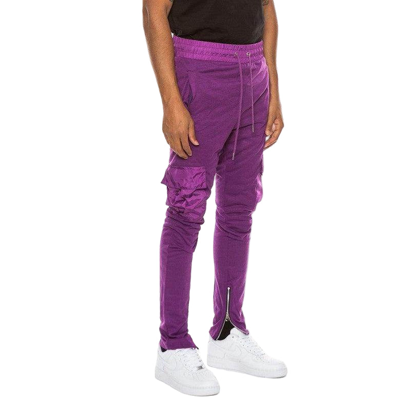 Heathered Cotton Blend Joggers - VacationGrabs