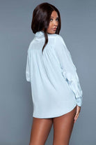 Mackenzie Sleepshirt Light Blue or White - VacationGrabs