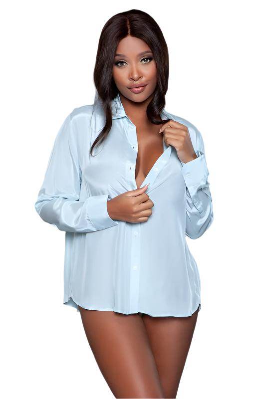 Mackenzie Sleepshirt Light Blue or White - VacationGrabs