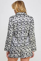 Womens Black and White Dalmy PJ Set - VacationGrabs