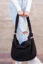 Boucle Sherpa Messenger Bag - VacationGrabs