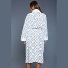 Womens Cozy White/Grey Kimmie Robe - VacationGrabs