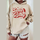 Plus Santa Baby Christmas Graphic Hoodie - VacationGrabs