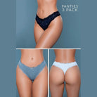 Jade Thong 3 Pack Womens Underwear - VacationGrabs
