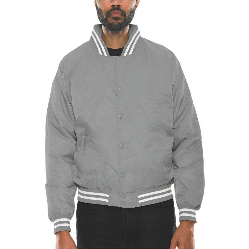 Mens Polyester Windbreaker Bomber Jacket - VacationGrabs