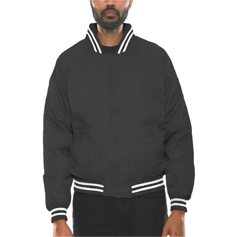 Mens Polyester Windbreaker Bomber Jacket - VacationGrabs