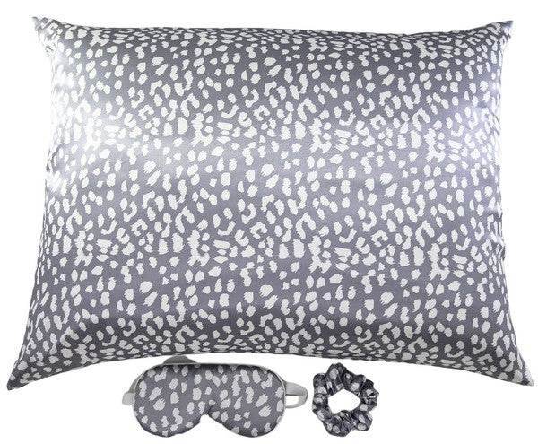 Satin Pillowcase Sleep Mask Scrunchie Gift Set - VacationGrabs