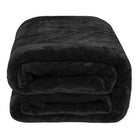 Black Super Soft Cozy Bed Throw Flannel Blanket - VacationGrabs