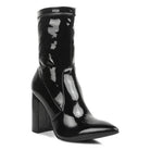 Pluto Block Heel Stiletto Ankle Boot - VacationGrabs