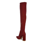 Schiffer High Block Heeled Long Boot - VacationGrabs