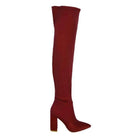Schiffer High Block Heeled Long Boot - VacationGrabs
