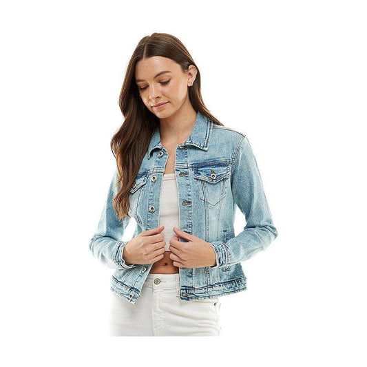 Spandex Ladies Casual Denim Jacket - VacationGrabs