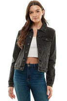 Women's Coats & Jackets Spandex Ladies Casual Denim Jacket