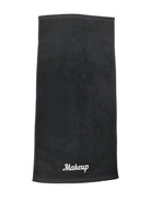 Embroidered Black Make Up Remover Hand Towel - VacationGrabs