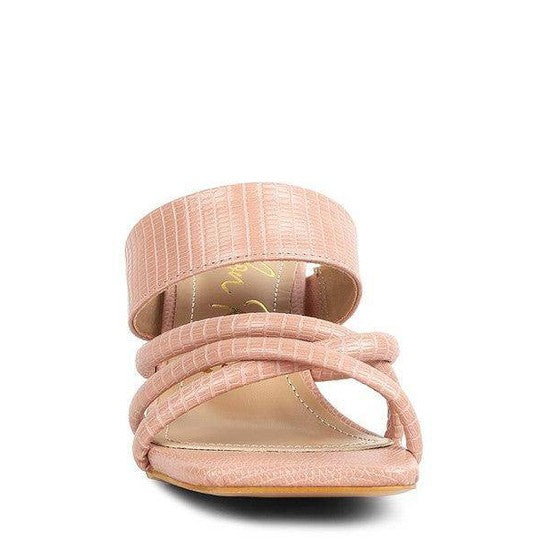 Criss Cross Strap Heel Sandals - VacationGrabs