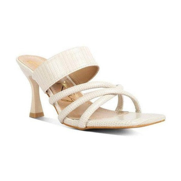 Criss Cross Strap Heel Sandals - VacationGrabs