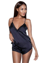 Luna Cami and Short Set Black - VacationGrabs