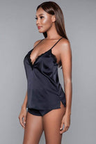 Luna Cami and Short Set Black - VacationGrabs