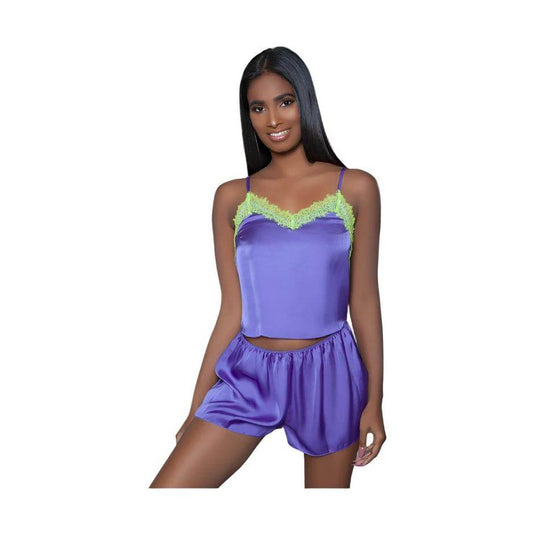 Womens Callie Satin Set Sleepwear - VacationGrabs