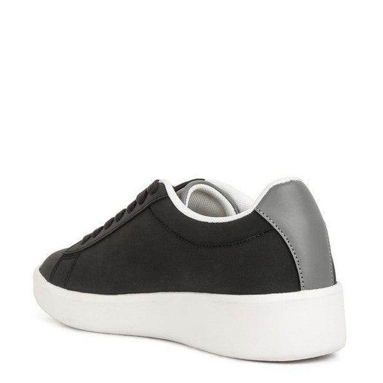 Women's Tennis Shoes Minky Lace Up Casual Sneakers - VacationGrabs