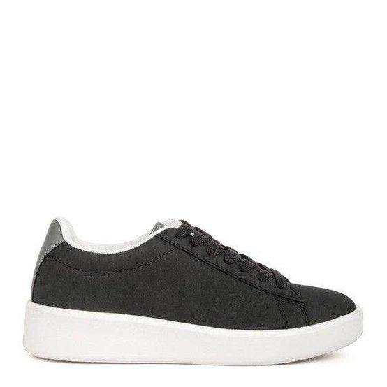 Women's Tennis Shoes Minky Lace Up Casual Sneakers - VacationGrabs
