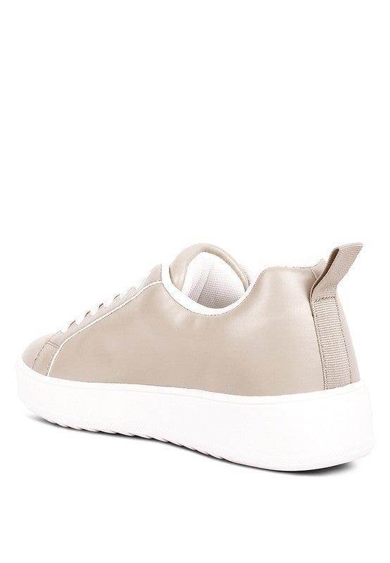 Women's Tennis Shoes Rouxy Faux Leather Sneakers - VacationGrabs