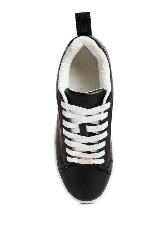 Women's Tennis Shoes Rouxy Faux Leather Sneakers - VacationGrabs