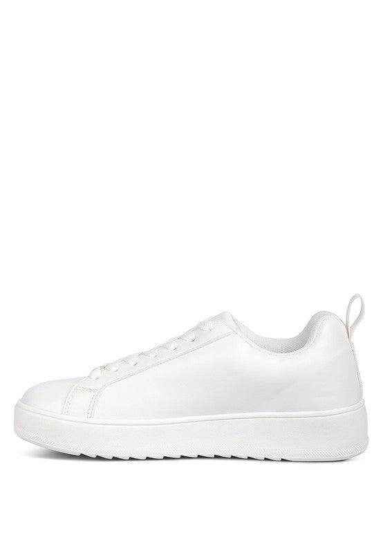 Women's Tennis Shoes Rouxy Faux Leather Sneakers - VacationGrabs