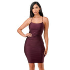 Back Lace Up Short Dress Cocktail Party - VacationGrabs