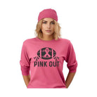 Pink Out Football Long Sleeve Tee - VacationGrabs