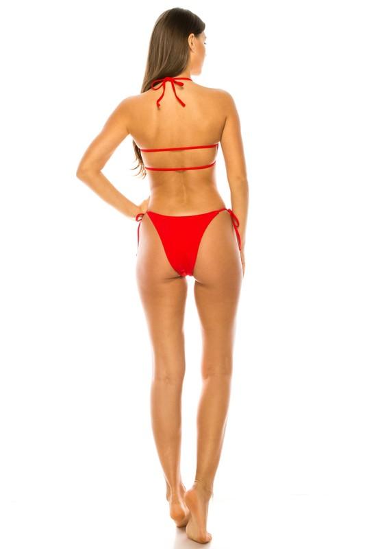 Women's Swimwear Swimwear - Bandeau Halter Top Two Piece Bikini