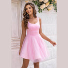 Wide Strap Mesh Dress - VacationGrabs