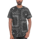 Bandana Print Baseball Jersey - VacationGrabs