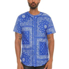 Bandana Print Baseball Jersey - VacationGrabs