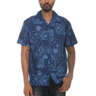 Mens Collared Print Button Down - VacationGrabs
