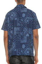 Mens Collared Print Button Down - VacationGrabs