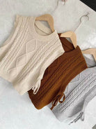 Sleeveless cropped vest - VacationGrabs