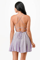 Glittered Fit N Flare Short Dress - VacationGrabs