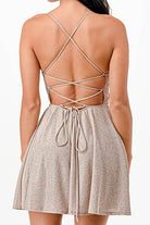 Glittered Fit N Flare Short Dress - VacationGrabs