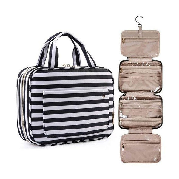 Travel Fold Up Make Up Bag Hanging Organizer - VacationGrabs