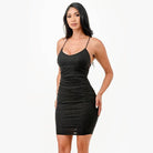 Womens Glittered Back Lace Short Party Dress - VacationGrabs