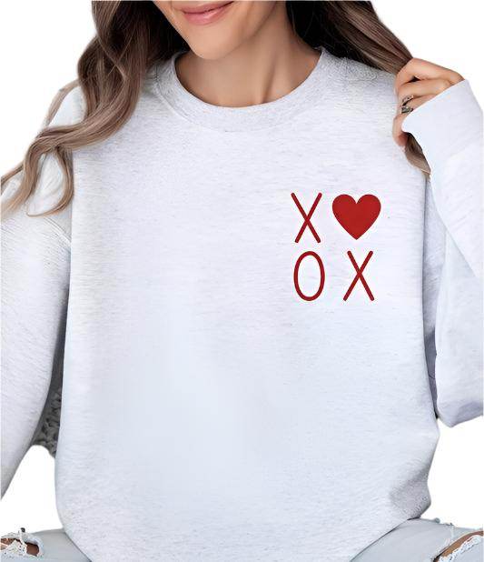 XOXO Valentines Pocket Oversized Sweatshirt - VacationGrabs