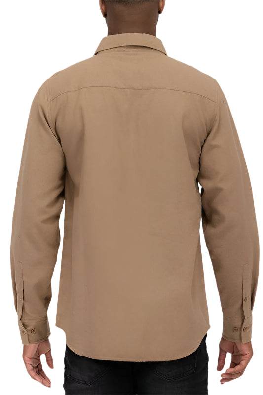 Mens Solid Flannel Shirt 8 Colors - VacationGrabs
