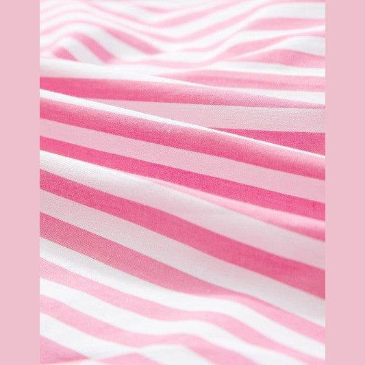 Stripe Button Up Dolman Shirt - VacationGrabs