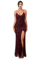 Open Back Lace Mermaid Dress Maxi - VacationGrabs