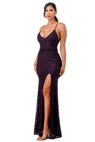 Open Back Lace Mermaid Dress Maxi - VacationGrabs