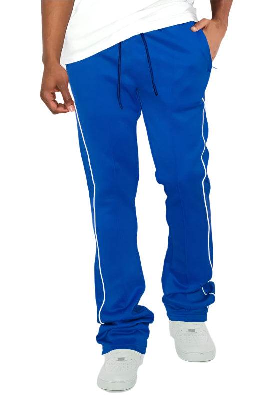 Mens Side Pipe Stacked Flare Pants 6 Colors - VacationGrabs