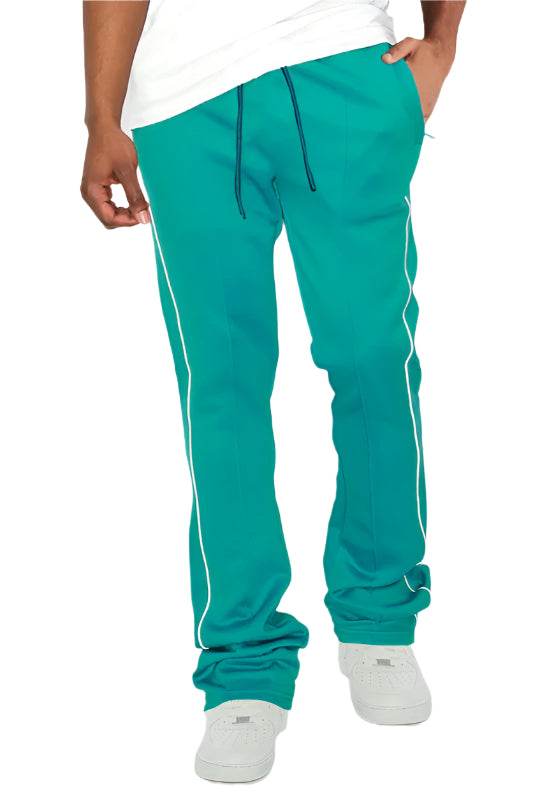 Mens Side Pipe Stacked Flare Pants 6 Colors - VacationGrabs