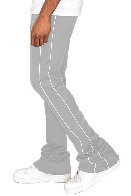 Mens Side Pipe Stacked Flare Pants 6 Colors - VacationGrabs